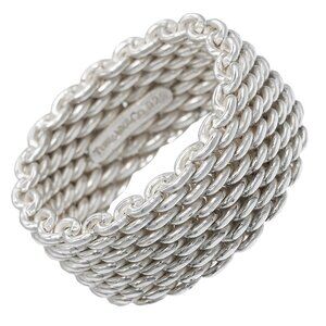 TIFFANY&Co. Somerset Ring Silver925 #6.6(US Size) 8.6g Women